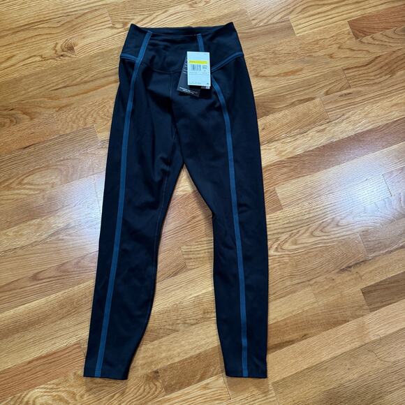 NEW Nike Womens One High Waisted Leggings Small Black Running Athletic - Picture 1 of 3
